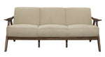 Damala Light Brown Textured Fabric Sofa