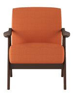 Damala Orange Fabric Accent Chair