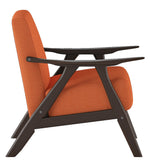 Damala Orange Fabric Accent Chair