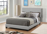 Dorian Grey Leatherette Upholstered Cal King Panel Bed