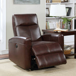 Eli Cognac Leather Match Power Recliner