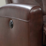 Eli Cognac Leather Match Power Recliner