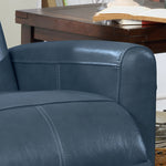 Eli Navy Blue Leather Match Power Recliner