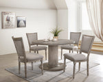 Gabrian Reclaimed Gray Wood Round Dining Table