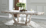 Gorsedd Antique White Wood Extendable Dining Table