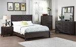 Hayley Dark Brown Wood King Bed