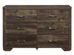 Jocelyn 4-Pc Rustic Brown Wood Queen Bedroom Set