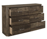 Jocelyn 4-Pc Rustic Brown Wood Queen Bedroom Set