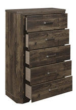 Jocelyn Rustic Brown Wood 5-Drawer Chest