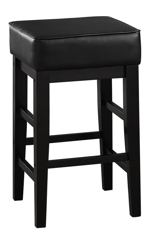 Pittsville 2 Black Faux Leather Counter Height Stools