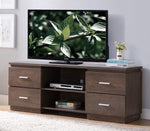 Leyla Walnut Oak Wood 3-Drawer TV Stand