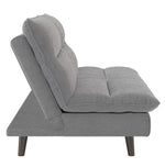 Mackay Light Gray Linen 2-Seat Sofa Bed