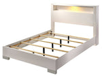 Malte White Wood Queen Bed with LED