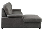 Michigan 2-Pc Dark Gray LAF Sectional with Pull-Out Bed