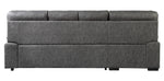 Michigan 2-Pc Dark Gray LAF Sectional with Pull-Out Bed