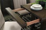 Dellbeck Brown Wood Extendable Dining Table