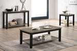 Milly Dark Brown Wood Coffee Table with Shelf