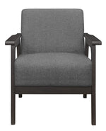 Ocala Gray Linen Like Fabric Accent Chair