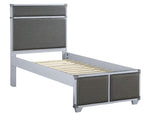 Orchest Gray PU Leather/Wood Twin Platform Bed