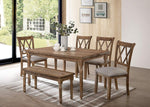 Paige Antique Natural Oak Wood Dining Table