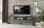 Prudhoe Brown Wood/Metal 4-Drawer TV Stand