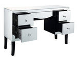 Ratana Mirrored Vanity Desk with 5 Drawers