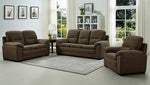 Sabrina Dark Brown Linen Fabric Sofa