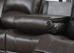 Samara 2-Piece Dark Brown Manual Recliner Sofa Set