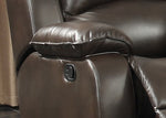 Samara 2-Piece Dark Brown Manual Recliner Sofa Set