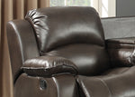 Samara 2-Piece Dark Brown Manual Recliner Sofa Set