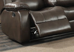 Samara 2-Piece Dark Brown Manual Recliner Sofa Set