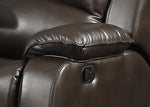 Samara Dark Brown Manual Recliner Sofa