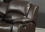 Samara Dark Brown Manual Recliner Sofa