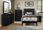 Seabright Black Wood 6-Drawer Dresser