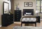 Seabright Black Wood Frame Dresser Mirror