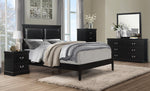 Seabright Black Wood King Bed