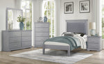 Seabright Gray Wood 2-Drawer Nightstand