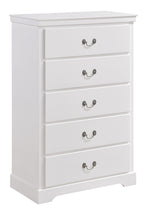 Seabright White Wood 5-Drawer Chest