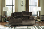 Clonmel Chocolate Microfiber Power Recliner Loveseat