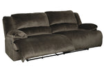 Clonmel Chocolate Microfiber 2-Seat Manual Recliner Sofa (Oversized)