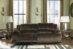 Clonmel Chocolate Microfiber 2-Seat Power Recliner Sofa (Oversized)