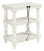 Dannerville Antique White Wood Accent Table