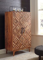 Gabinwell Two-Tone Brown Accent Cabinet