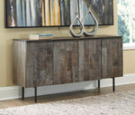 Graydon Antique Gray Wood Accent Cabinet