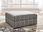 Kellway Multicolor Fabric Storage Ottoman