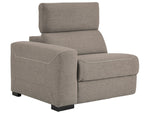 Mabton 2-Pc Gray Power Recliner Sectional