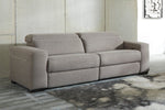 Mabton 2-Pc Gray Power Recliner Sectional