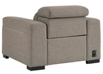 Mabton Gray Fabric Power Recliner