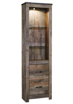 Trinell Rustic Brown Wood Entertainment Center