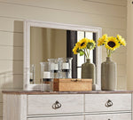 Willowton Whitewash Wood Dresser Mirror